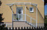 Haustüre mit Überdachung von Glasbau Fritz in Derching bei Augsburg